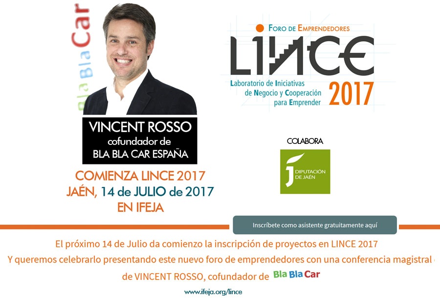 Una conferencia de Vincent Rosso, fundador de BlaBlaCar, abre el periodo de inscripción de proyectos