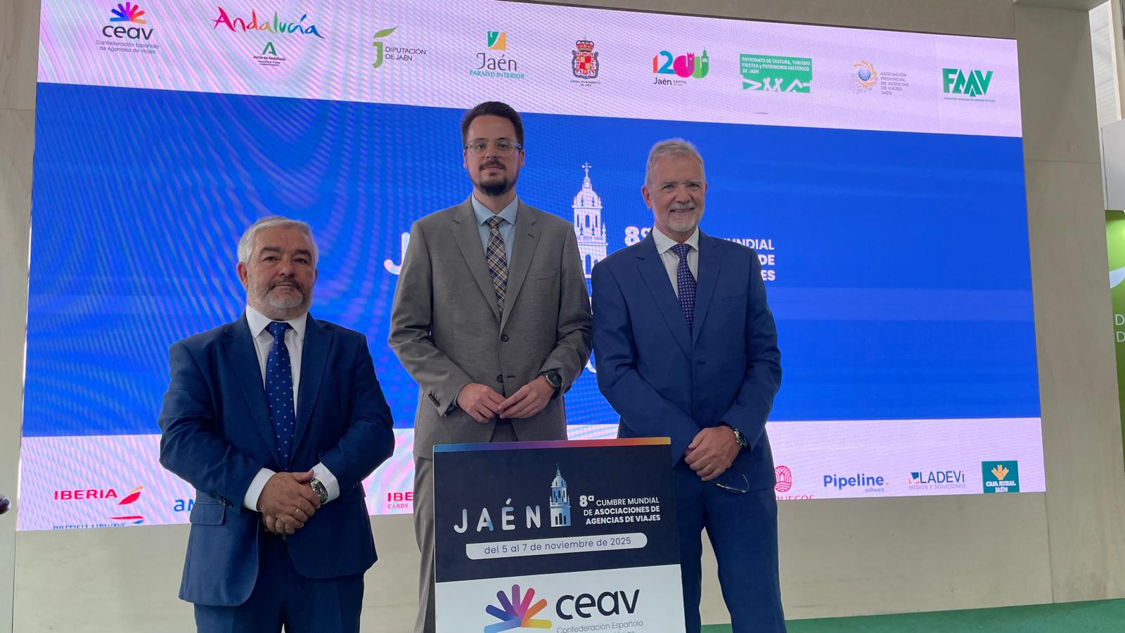 La 8ª Cumbre Mundial de Asociaciones de Agencias de Viajes se celebrará en Jaén con el apoyo de Diputación