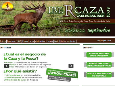 Accede a toda la información sobre Ibercaza 2013 en la Web actualizada de la feria