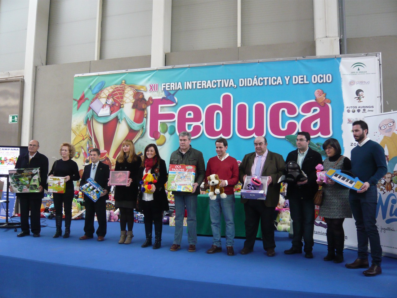 Feduca acoge el acto de entrega de los más de 800 juguetes recogidos en el marco de la campaña &ldqu