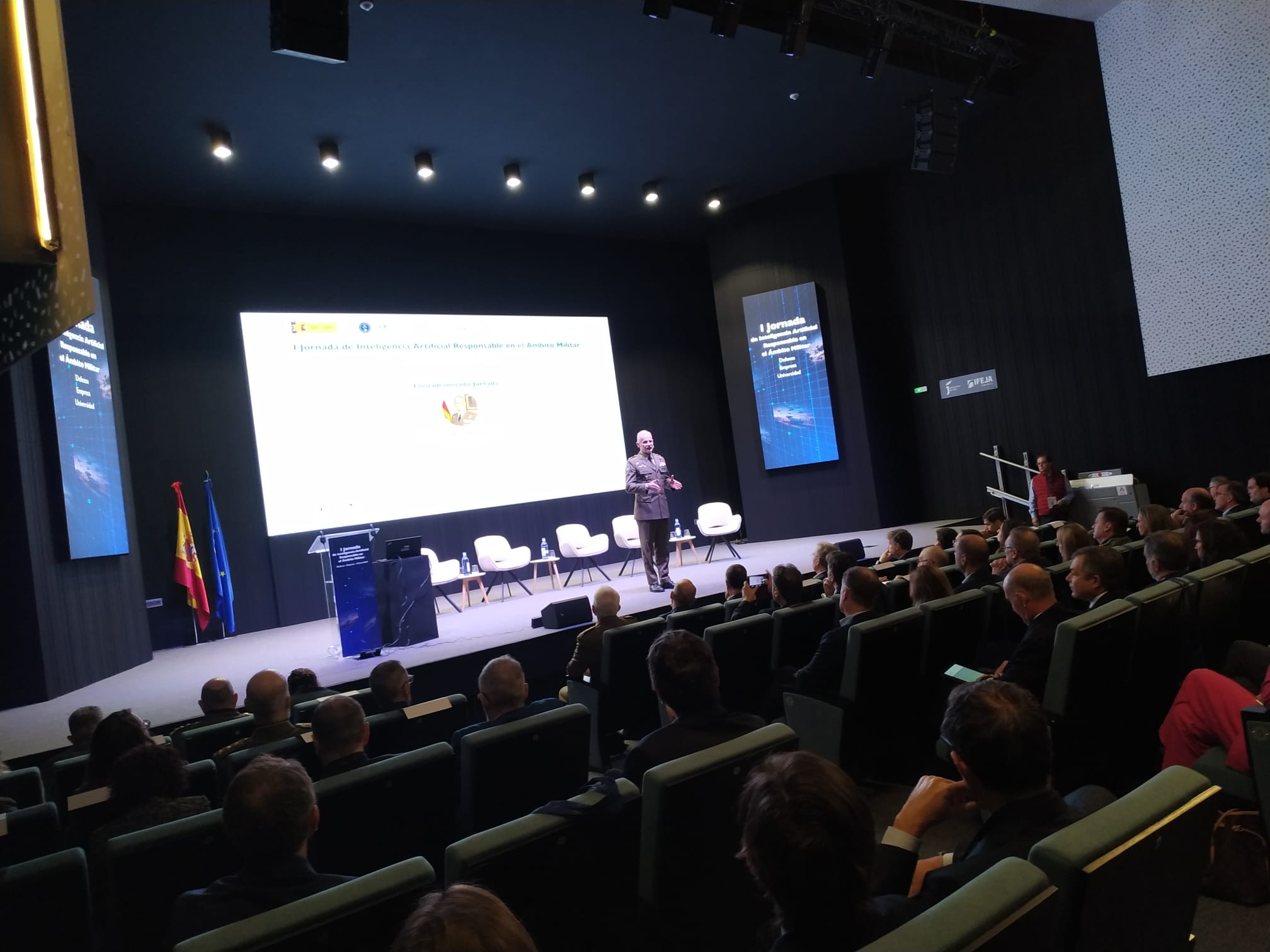 Defensa organiza en el Palacio de Congresos de Jaén las primeras jornadas sobre uso responsable de la inteligencia artificial en el ámbito militar 